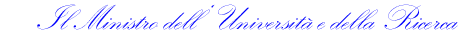 Logo MUR il ministro