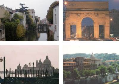 Mantova, Parma, Venezia, Roma